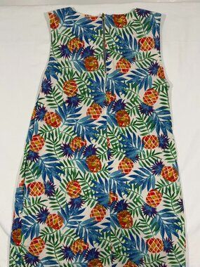 Tabitha Webb Pineapple Tropical Print Sheath Dress Size 6